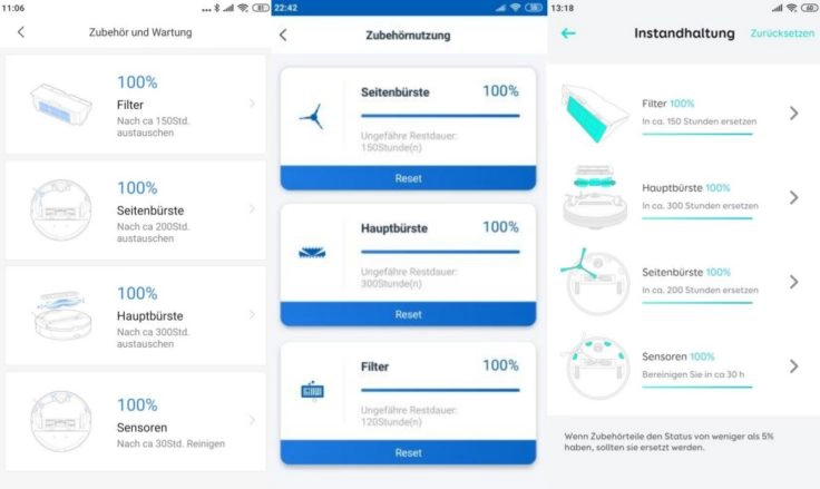 Saugroboter Zubehoer Apps Zustand Einzelteile