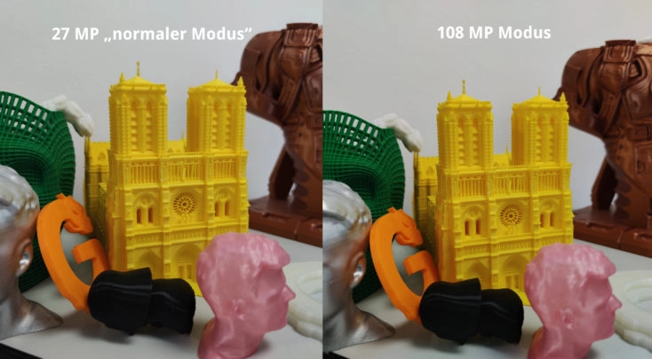 Xiaomi Mi 10 108 MP Modus vs normal