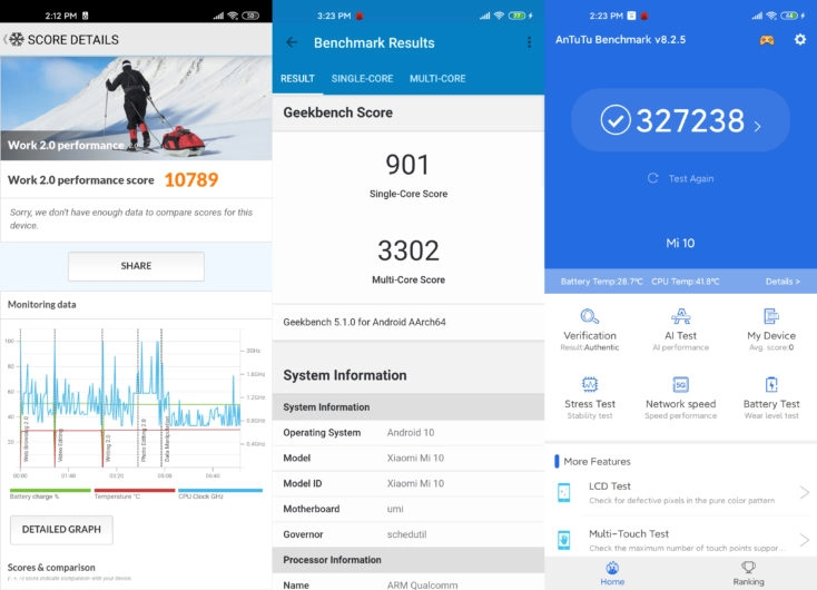 Xiaomi Mi 10 Benchmarks