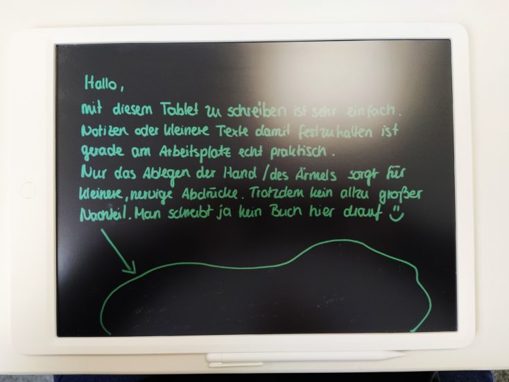 Xiaomi Mijia LCD Schreibtafel Text