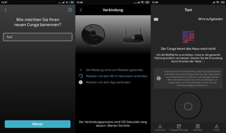 Cecotec Conga 5090 Saugroboter App Verbindung WLAN