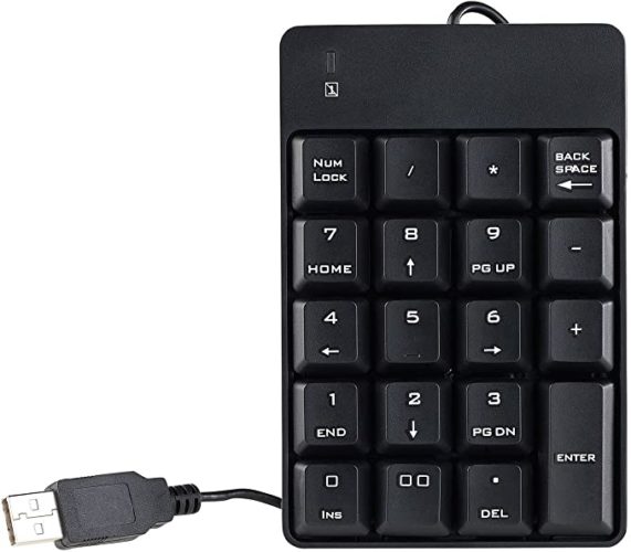 Daijianbin Kabelloser Bluetooth-Ziffernblock - 22 Tasten Für Laptop & PC | Schlank & Tragbar