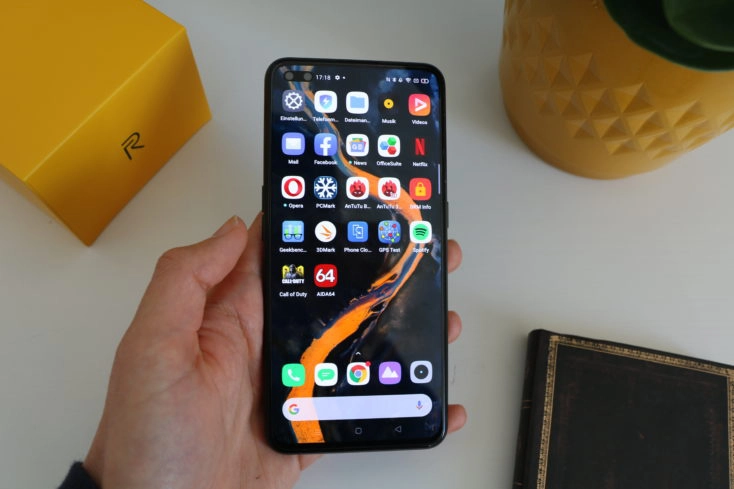 REalme X50 Pro Smartphone in Hand Apps