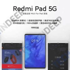 Redmi Pad 5G Tablet Poster