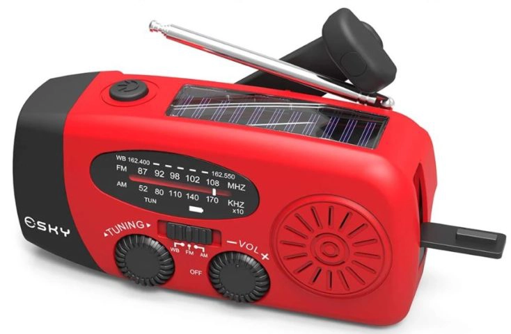 SOS Radio mit Solarzelle.