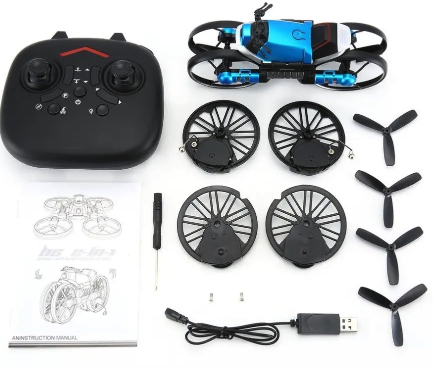 2 in 1 Gadget: Drohne und Motorrad in einem - China-Gadgets