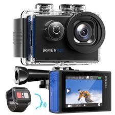 AKASO Brave 6 Plus Action Cam mit Fernsteuerung und Display