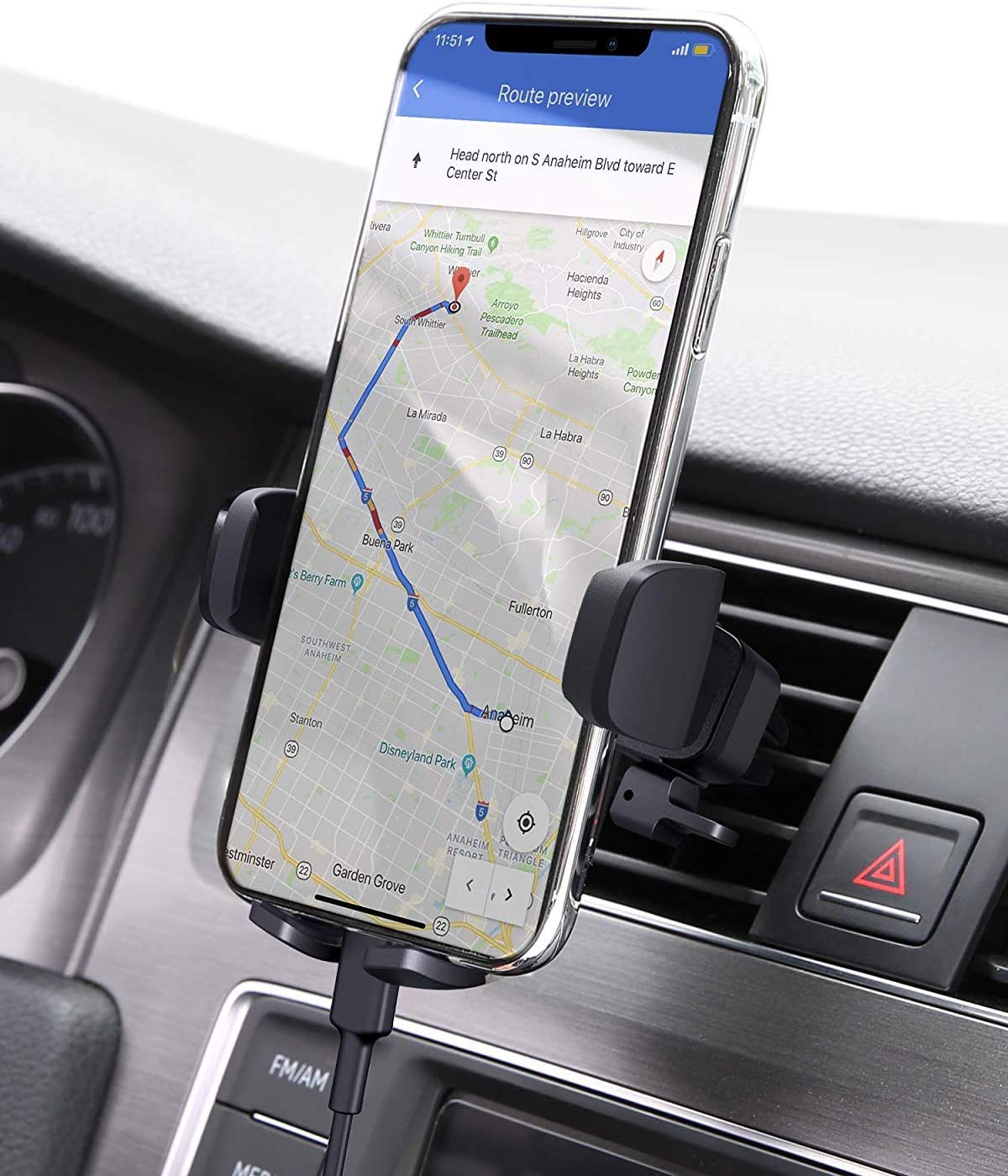 Schwarz AUKEY Handyhalterung Auto Magnet 2 Stücke Samsung S8 und jedes Andere Smartphone Oder GPS Lüftung KFZ Halterung Universal für iPhone 7/6s/6/5s/5