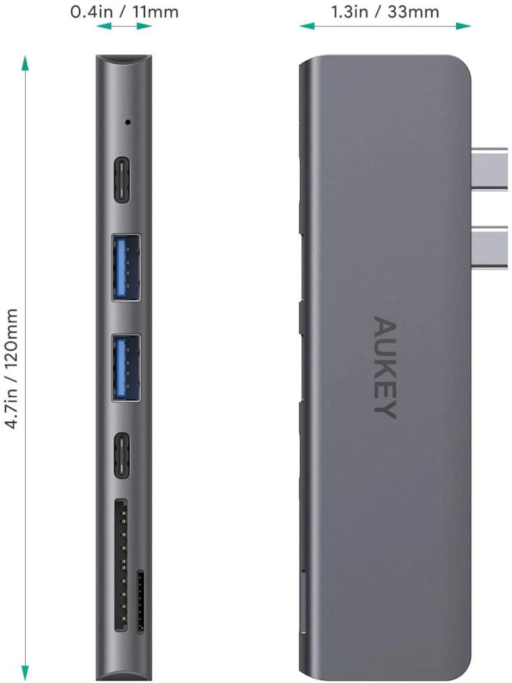 Aukey MacBook Hub Masse