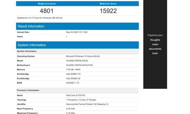 Geekbench 4 CPU