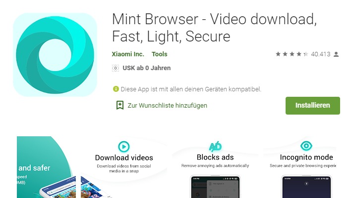 Mint Browser Play Store