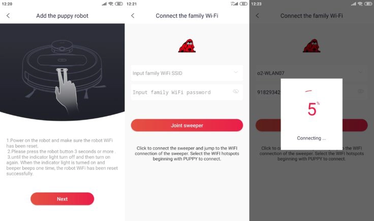 Puppyoo R6 Saugroboter Puppy Robot App Einbindung WLAN