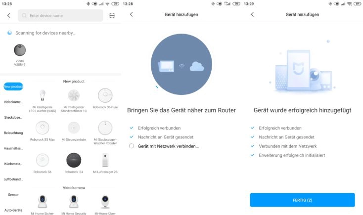 Viomi V3 Saugroboter Xiaomi Home App Einbindung WLAN