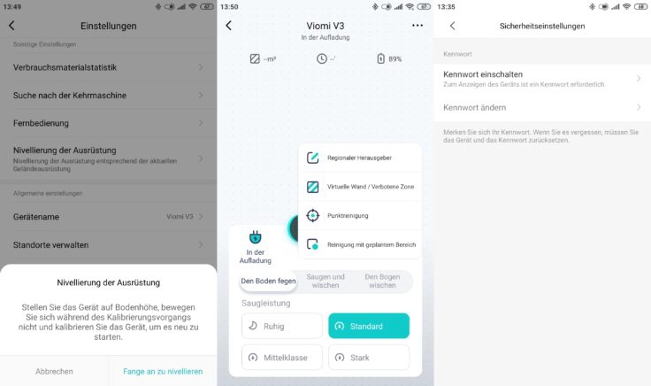 Viomi V3 Saugroboter Xiaomi Home App Einstellungen Funktionen