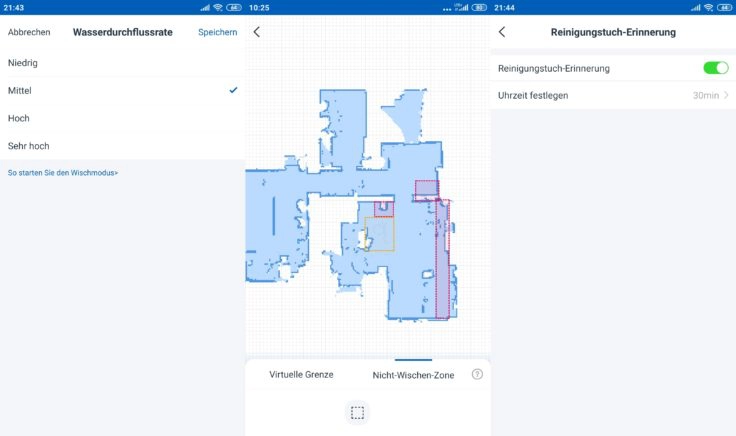 Ecovacs Deebot Ozmo T8 AIVI Saugroboter App Wischfunktion Einstellungen