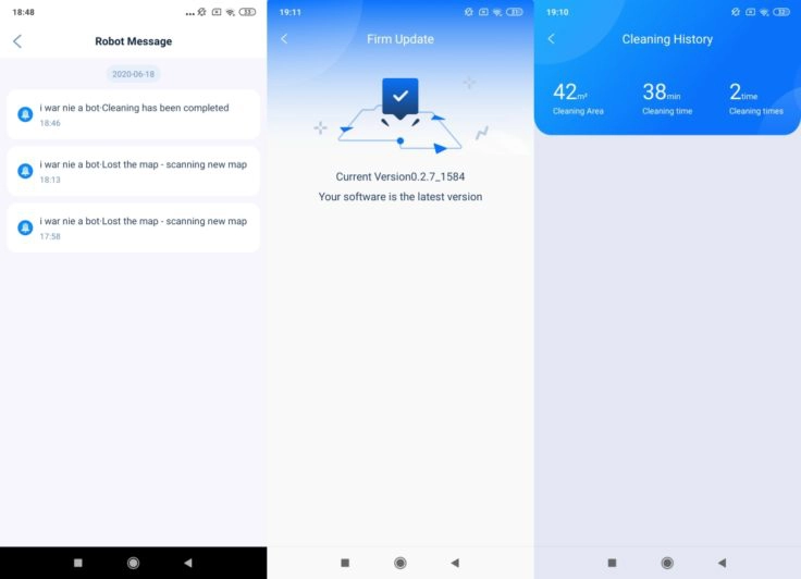 Neabot NoMo Saugroboter App Firmware-Updates