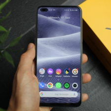 Realme X3 SuperZoom Smartphone in Hand