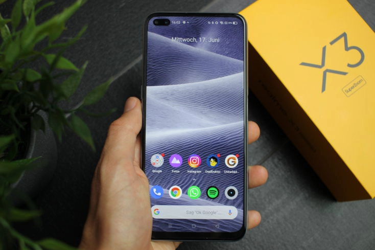 Realme X3 SuperZoom Smartphone in Hand