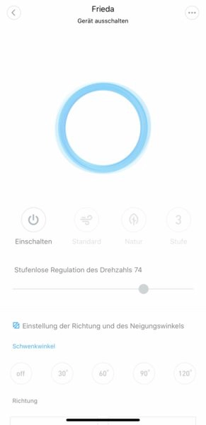 Mi Home App SMartmi STanding fan 2