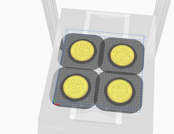 Creality3D CR-10S Pro V2 Oreo-Kekse im Druck