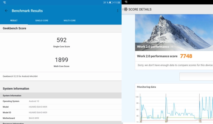 Hauwei Matepad Benchmark