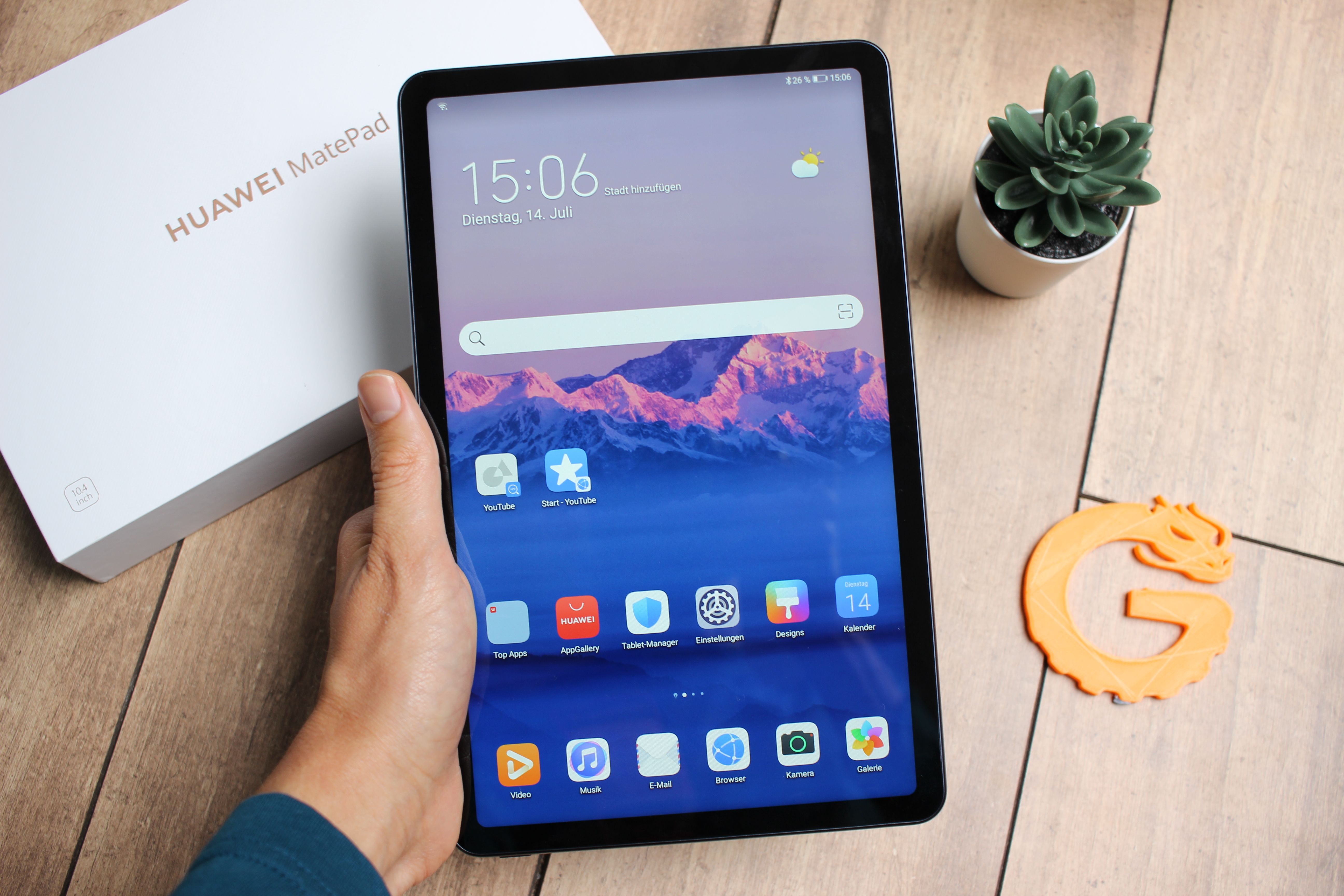 Huawei Matepad Display hoch