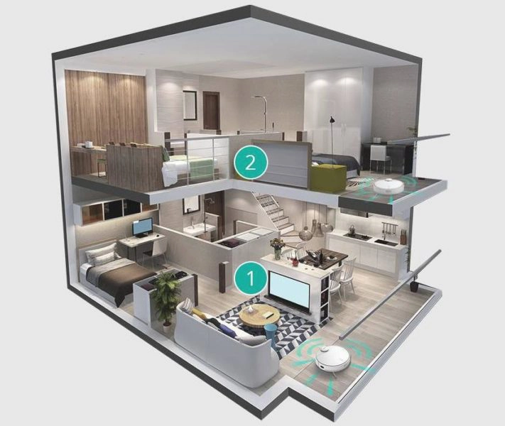 Qihoo 360 S9 Saugroboter Etagenspeicherung