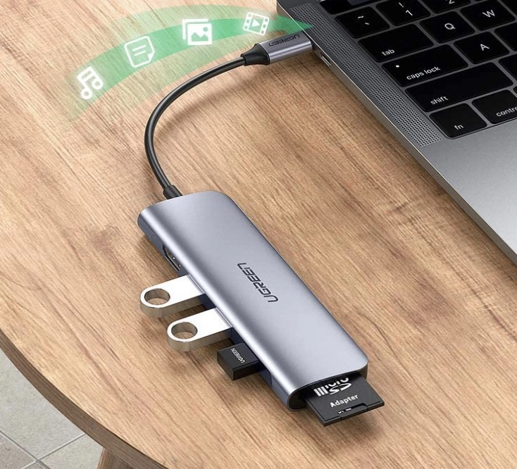 UGREEN USB C Hub mit 6 Anschlüssen für 17,59€ bei Amazon
