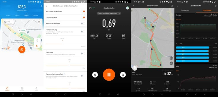 Xiaomi Mi Band 5 Laufen mit GPS Mi Fit App