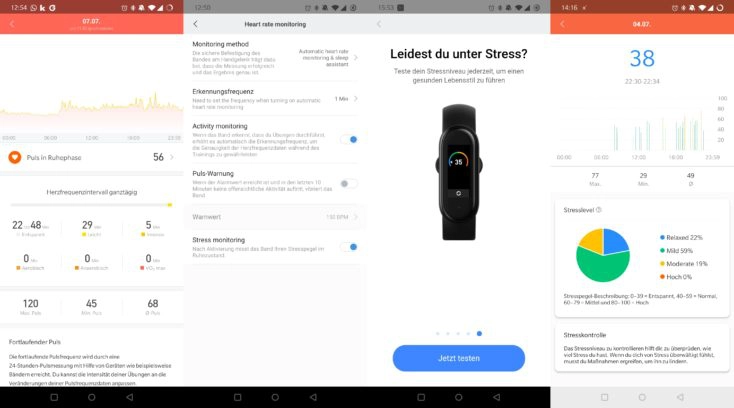 Xiaomi Mi Band 5 Puls Stress