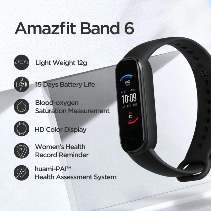 Amazfit Band 6 highlights