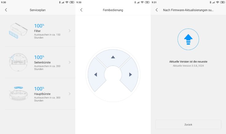Dreame F9 Saugroboter Xiaomi Home App Fernbedienung Funktionen