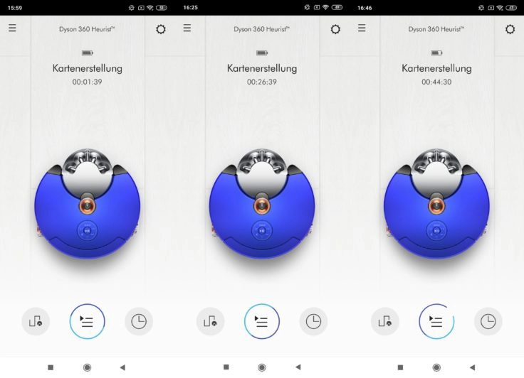 Dyson 360 Heurist Saugroboter App Mapping Kartenerstellung