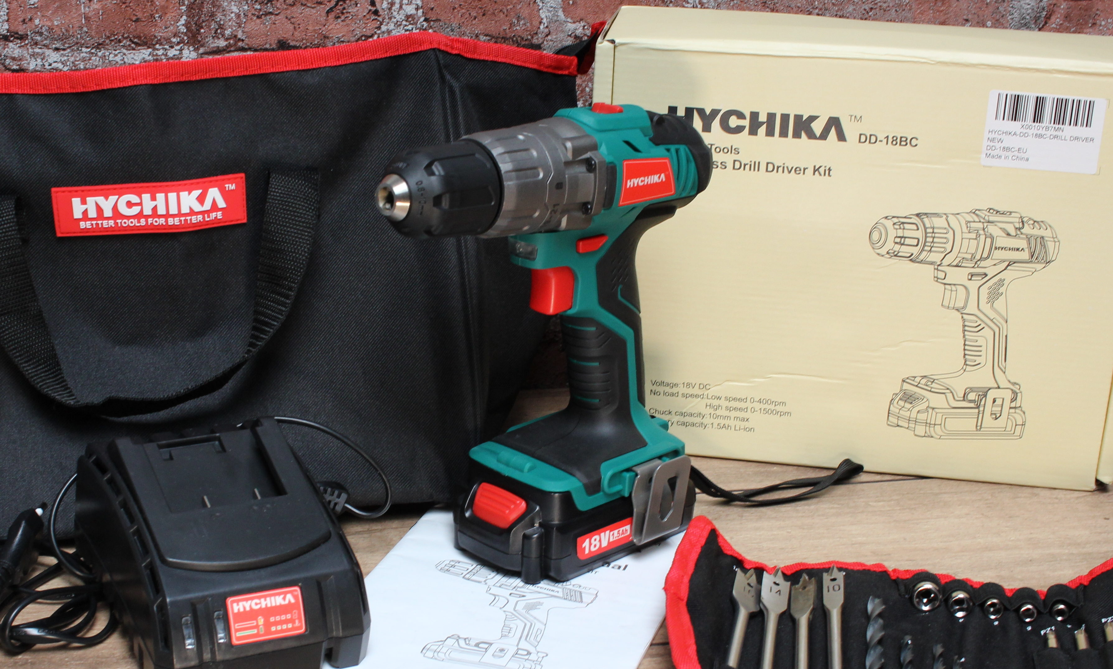 HYCHIKA DD18BC 50€ Akkuschrauber vs Bosch, Makita und Co.