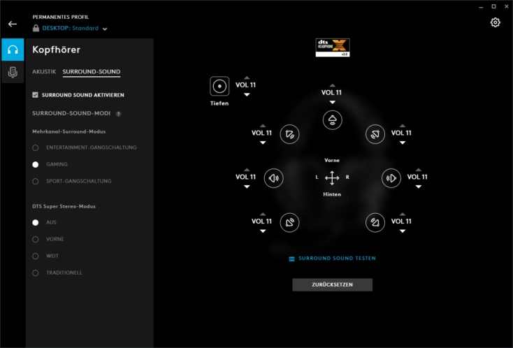 Logitech G PRO X Gaming Headset Surround-Sound