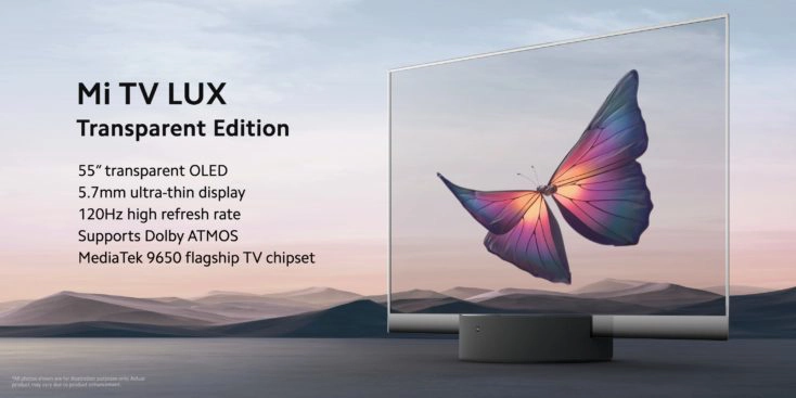 Mi TV Lux Trransparent Edition Daten