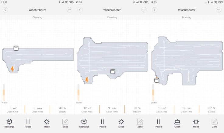 Xiaomi SWDK ZDG300 Wischroboter App Mapping