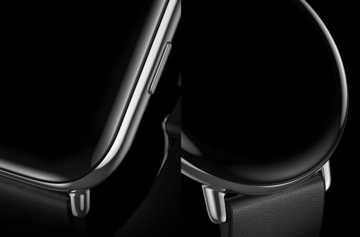 Zepp E Smartwatch close-up der Lünette 