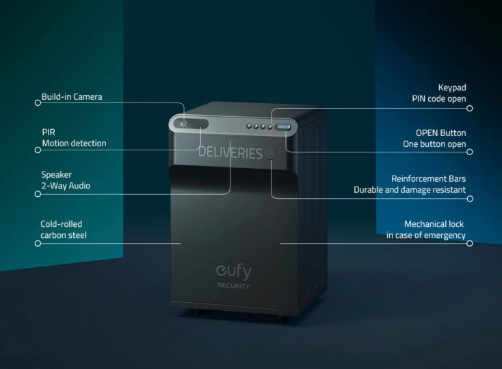 Design und Details der eufy Security Smart Drop