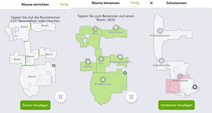 iRobot Roomba s9 Saugroboter Mapping selektive Raumeinteilung