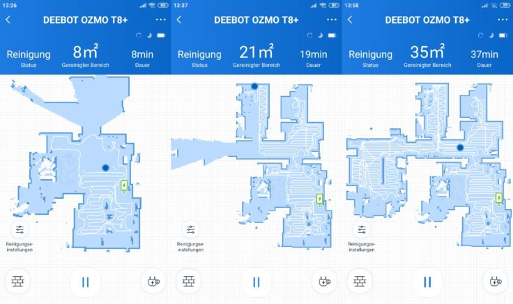 Ecovacs Deebot Ozmo T8 Saugroboter App Mapping