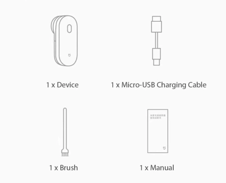 Mijia elektrischer Fusselentferner Lieferumfang