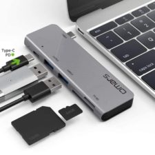 Omars 5 in 1 USB-C Hub an Notebook