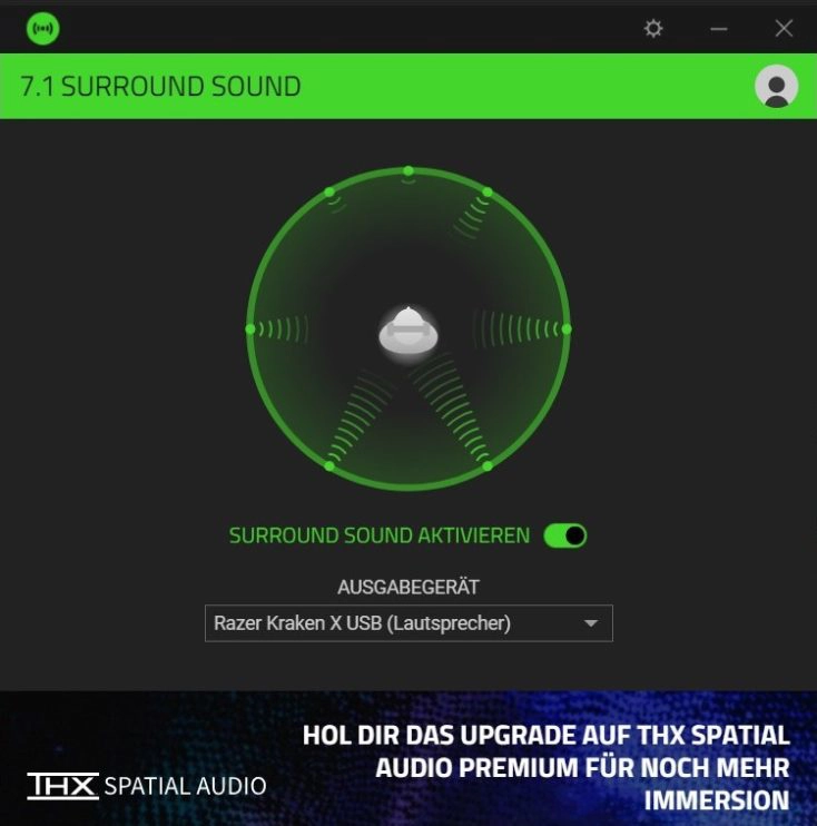 Razer Kraken X USB Headset Software