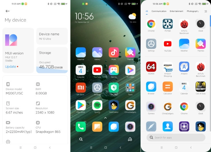 Xiaomi Mi 10 Ultra MIUI 12