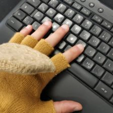 Beheizbare USB-Handschuhe Tastatur