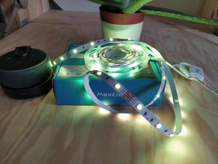 Maxcio LED Strip eingeschaltet