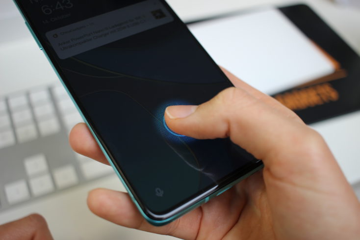 OnePlus 8T Fingerabdrucksensor