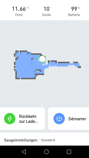 Xiaomi Mijia G1 Saugroboter App Mapping