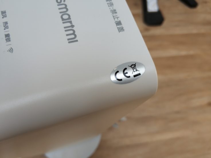 Xiaomi Smartmi elektrischer Lufterhitzer Heizung CE-Kennzeichen